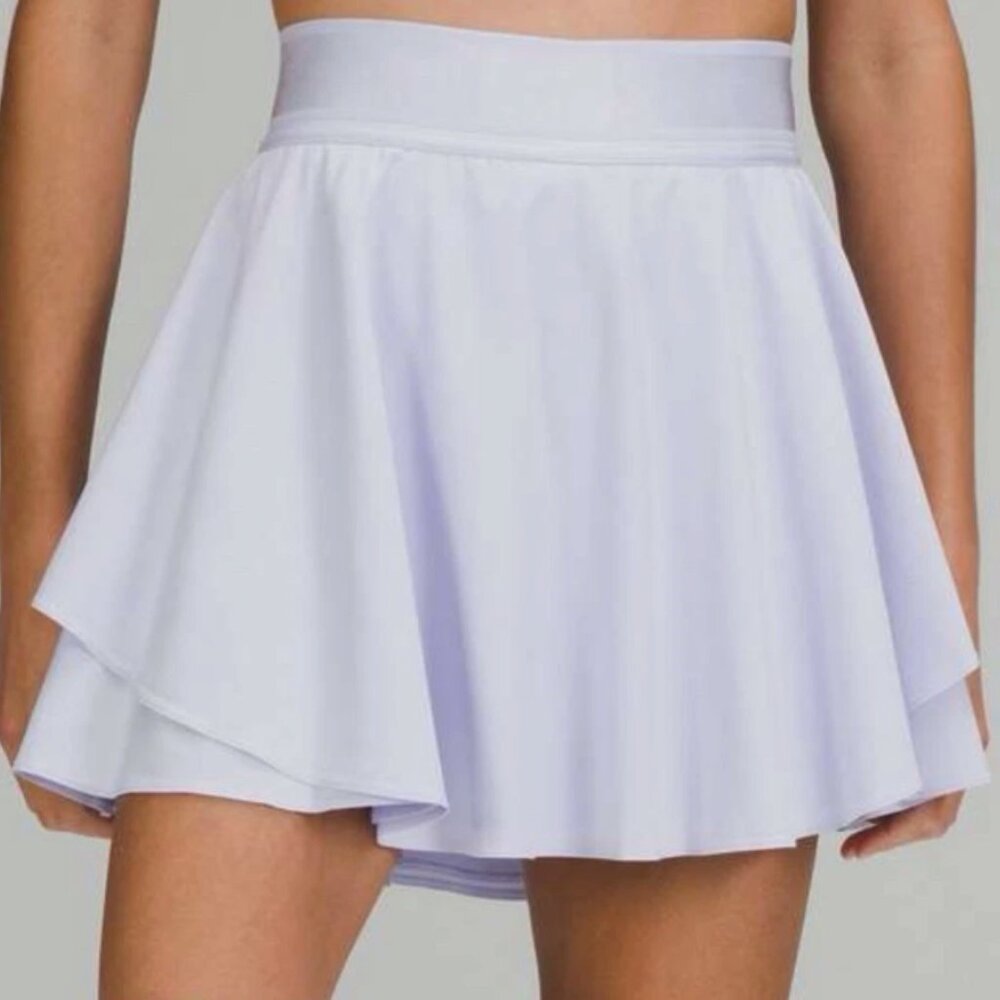 Lululemon Court Rival High-Rise Skirt in Pastel Blue Color Athleisure Tennis 2